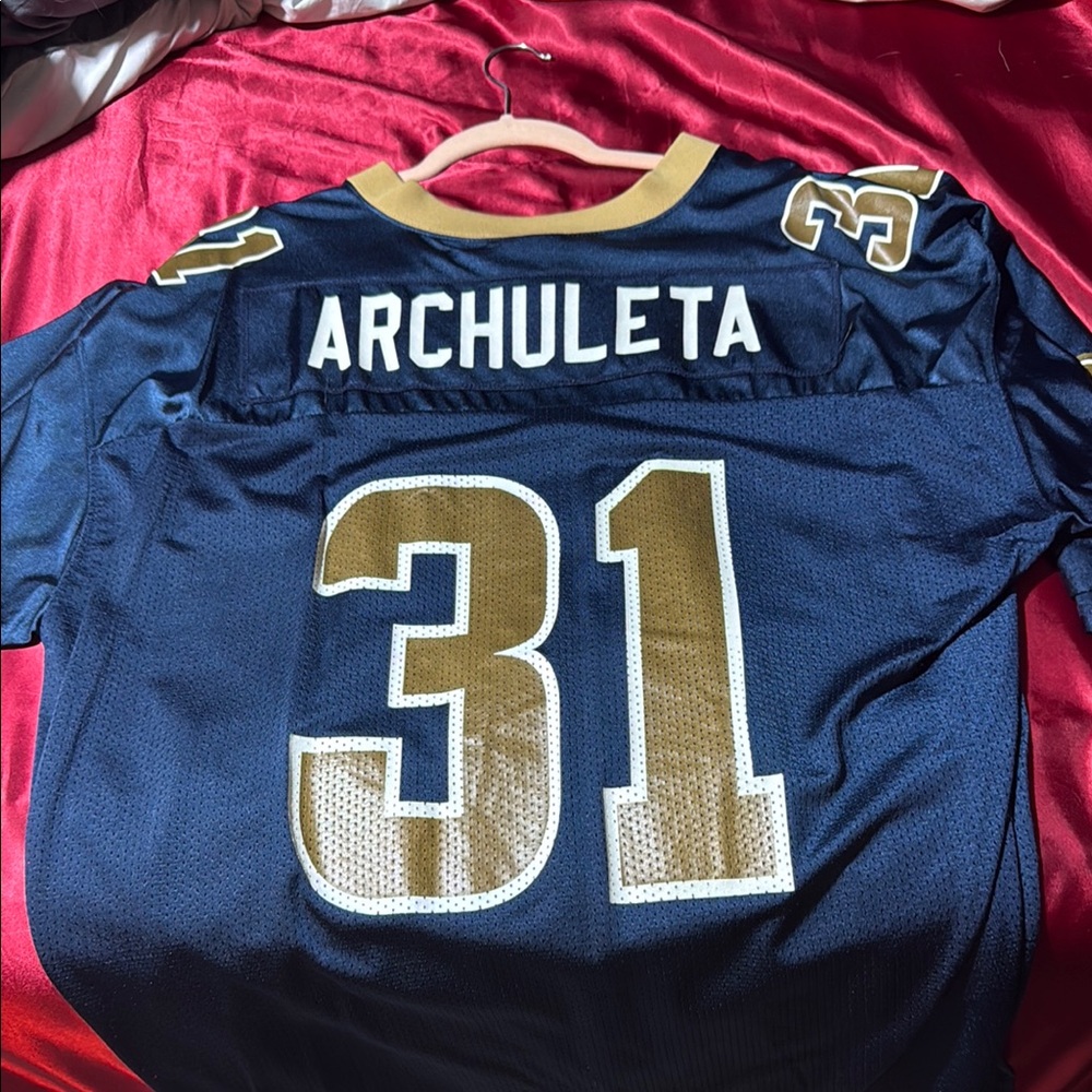 Blue and Gold Adam Archuleta Rams Jersey